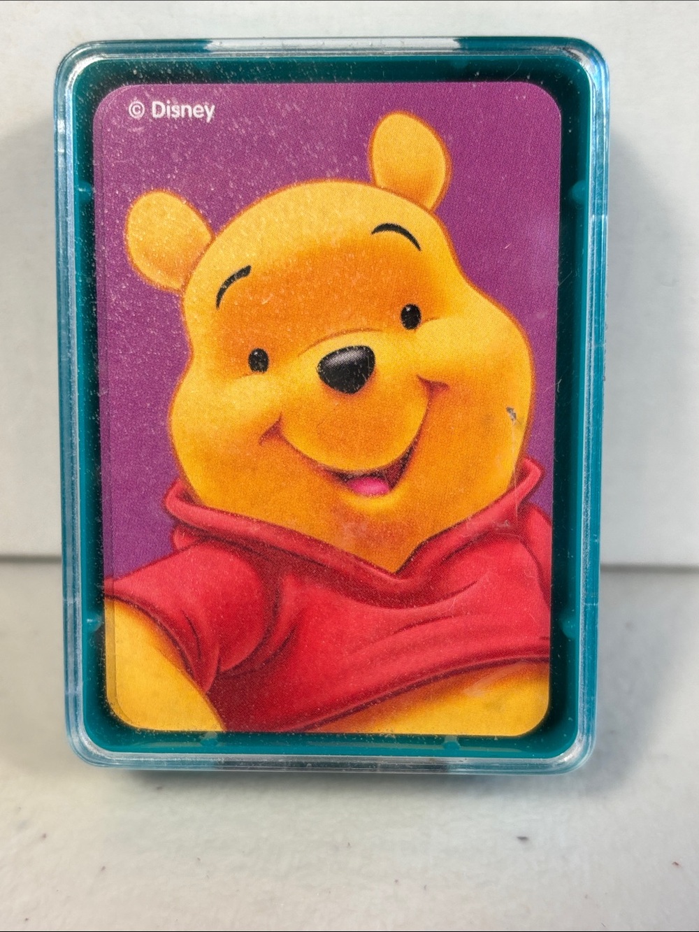 Vintage Disney Winnie the Pooh Mini Playing Card Deck with Plastic Case